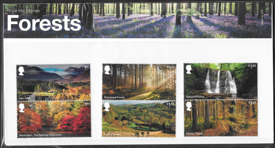 (image for) 2019 Forests Royal Mail Presentation Pack 574